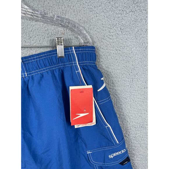 Speedo Mens Size XXL Blue Swim Trunks Lined NWT - Picture 7 of 10